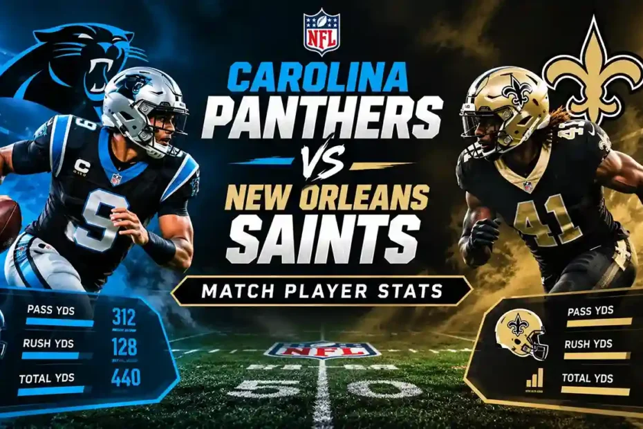 Carolina Panthers vs New Orleans Saints Match Player Stats 2026