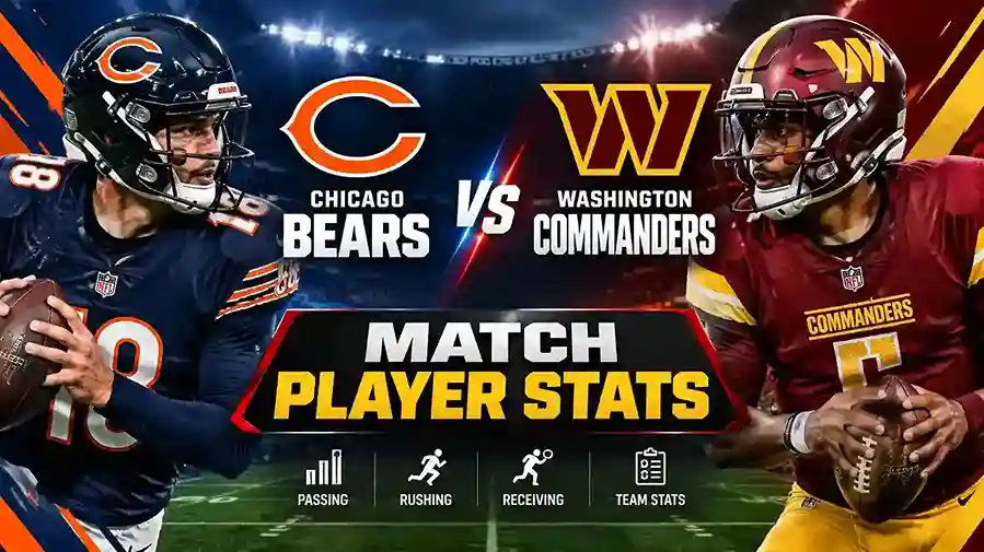 Chicago Bears vs Washington Commanders Match Player Stats