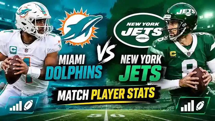 Miami Dolphins vs New York Jets Match Player Stats